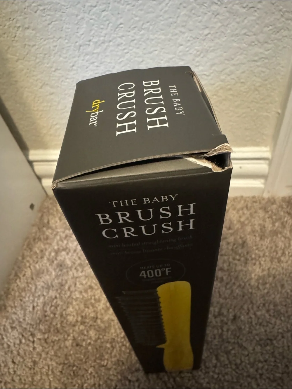 The Dry Bar Baby Brush Crush Mini Heated Straightening Brush - Yellow